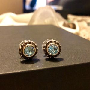 Brighton Light Blue Stone Earrings